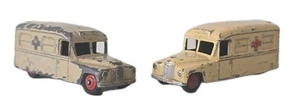 2x Vintage Dinky Toys 253 Daimler Ambulance Original Diecast Models - Picture 1 of 8