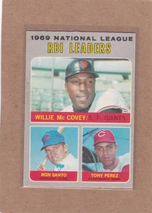 1970 O PEE CHEE BASEBALL RBI LEADER #63 WILLIE MCCOVEY RON SANTO EX *A41501 - Bild 1 von 1