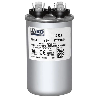40 uf/MFD 370 VAC volts Round Run Capacitor 50/60 Hz NGM JARD 12721 - Image 1 of 3