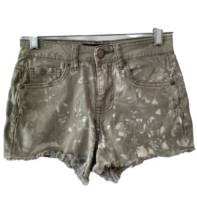 Pantalones Cortos Aeropostale Mujer 00 Cintura Alta Cortos Floral Verde Blanco Foto 1 de 4