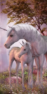 Einhorn Unicorn Badetuch Handtuch Strandtuch Duschtuch 70 x 140 cm - Bild 1 von 5