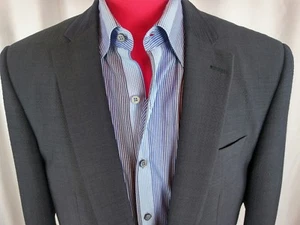 John Varvatos USA Struktur Blazer Schwarz 44R Soho Fit 2btn D. Vent - Bild 1 von 7