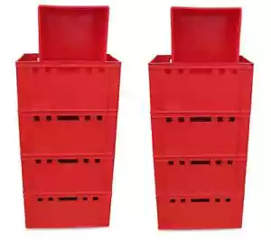 10 x Eurofleischkiste E3 stapelbar Lagerkiste Metzgerkiste Kiste Box Behälter - Bild 1 von 1