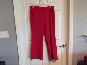 Pantaloni donna 12 rosso rosato New York & company usati in ottime condizioni vita 36 lunghezza 41 - - Foto 1 di 6