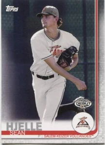 2019 Topps Pro DeBut SEAN HJELLE Base Single - SALEM-KEIZER VOLCANOES - #8 - Picture 1 of 1