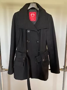 Esprit Damen Wollmantel als Herbst-Jacke Gr. L 40 schwarz - Bild 1 von 3