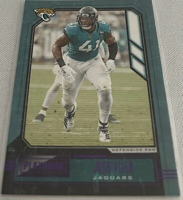 2020 Panini Playbook Football Josh Allen Jacksonville Jaguars Purple Foil #18 - Image 1 of 3