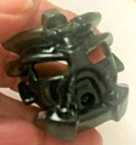 Vtg LEGO BIONICLE PAKARI NUVA Face MASK Black Plastic Toy - Picture 1 of 7