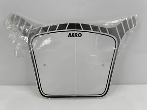 Rare Vintage 1981 Aero Stadium Plate BMX Racing Number Plate White USA - Picture 1 of 7