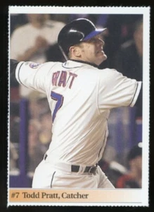 2000 New Jersey Star Ledger #7 Todd Pratt Perforated NJ Baseball Card - Picture 1 of 2