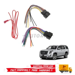 Car Stereo Radio Wiring Harness Adapter For 2007-2014 Cadillac Chevy - Picture 1 of 13