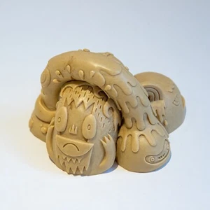 Stuart Witter x Jon Burgerman Worryknott Hágalo Usted Mismo Kidrobot Juguete Resina Arte Escultura - Imagen 1 de 5