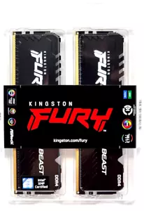 Kingston Fury Beast 32GB (2x16GB) DDR4 3200MHz DIMM Memory Kit KF432C16BB1AK2/32 - Picture 1 of 2