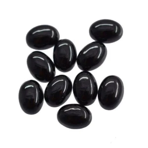 Natural Black Spinel Oval Cabochon 3x5 mmto 15x20mm Black Spinel Spinel Gemston - Picture 1 of 3