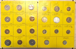 Frankreich Französisch Indochina - 20 verschiedene Münzen aus 1923-1945 + Zugabe - Bild 1 von 11