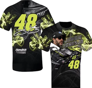 Jimmie Johnson #48 NASCAR XL Name Number Car Lowes Dri Fit SUBLIMATED Tee Shirt - Picture 1 of 4