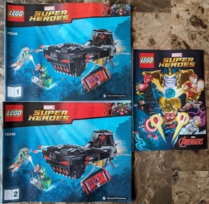Lego 76048 Iron Skull Sub Attack Instructions, Comic, & Stickers Only - Bild 1 von 5
