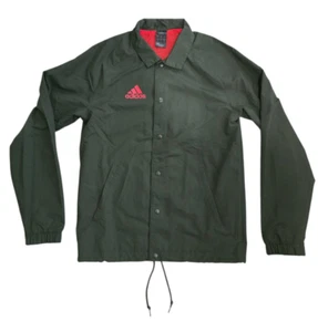 ADIDAS TANGO COACH JACKET - CLIMASTORM OVERSHIRT KHAKI & ORANGE - SIZE XS - Imagen 1 de 7