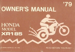 OEM Genuine Honda Owner's Manual 1979 XR185 - Bild 1 von 2