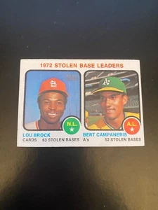 Topps Baseball 1973 #64 ¡¡Líderes de base robados!! LOU BROCK! (PINHOLE) ¡ENVÍO $1!! - Imagen 1 de 2