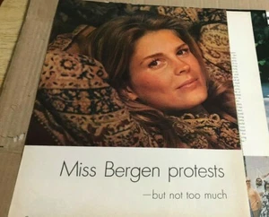 Candice Bergen 1970 - recorte de artículo de página de revista vintage de 3 páginas - Imagen 1 de 4