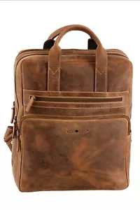 NEU Greenburry Vintage Business Leder Rucksack Backpack Laptopfach 1567-25 - Bild 1 von 4