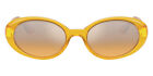 Dolce & Gabbana DG4443 Sunglasses Milky Yellow / Orange Mirrored Silver Gradient