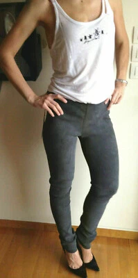 PVP 1100 € Leggings auténticos de piel de ante DROME talla S Foto 1 de 4