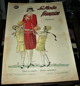 1 RIVISTA FRANCESE DI MODA 'LA MODE FRANÇAISE' n° 23 DEL 1929. - Foto 1 di 2