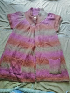 Willi Smith Large Button Knit Sweater Unique Boho with pockets - Picture 1 of 12
