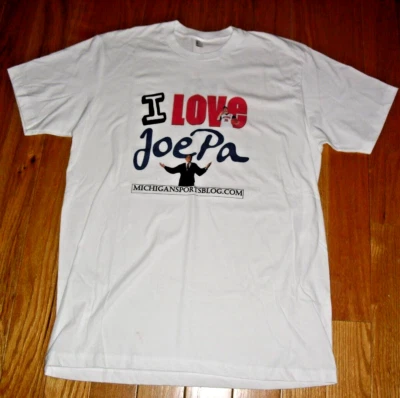 Joe Paterno Penn State "I LOVE JOE PA"  BRAND NEW  Men's LARGE T-shirt~BUY~RARE! - Image 1 of 4