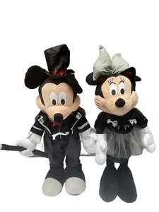 Disney Gemmy Mickey & Minnie Magician Porch Door Greeters Set Plush 26" RARE - Picture 1 of 23