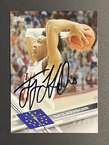Trayce Jackson-Davis 2021 Topps NIL primera firma novato automático/1000 Indiana - Imagen 1 de 2