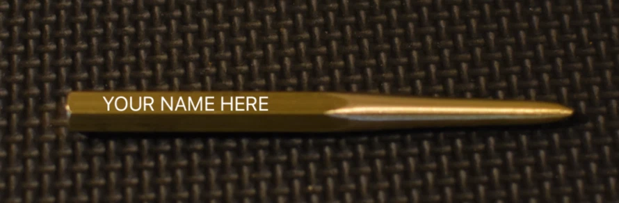 HANDMADE Custom Personalized Engraved Single Prong Brass Divot Repair Golf Tool - Image 1 of 4