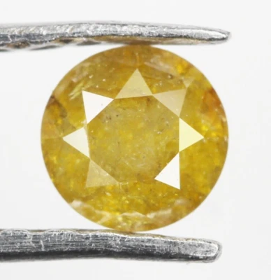 Natural Round Brilliant cut Diamond 0.23 CT Fancy Yellow color Loose Diamond - Image 1 of 4
