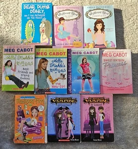 Lot 10 My Sister The Vampire MEG CABOT Whatever After Dear Dumb Diary Girl Books - Picture 1 of 1