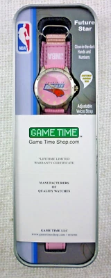 Reloj de cuarzo Game Time NBA Charlotte Bob Cats rosa para mujer Foto 1 de 4