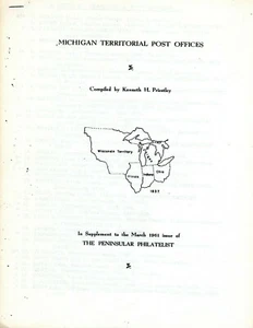 Michigan Territorial Post Offices Listing The Peninsular Philatelist And More. - Picture 1 of 3