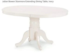 Extendable Dining Table Cream Shabby Chic Classic - Picture 1 of 2