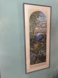 Rare Vintage Masterworks Louis Comfort Tiffany Museum of Art Tall Framed Poster - Picture 1 of 5