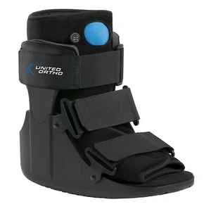 Stivali fracture United Ortho Short Air Cam Walker taglia XS - extra small neri NUOVI - Foto 1 di 6