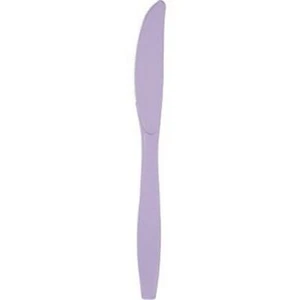 Lavender Heavy Duty Plastic Knives 24 Per Pack Tableware Supplies Decorations - Picture 1 of 1