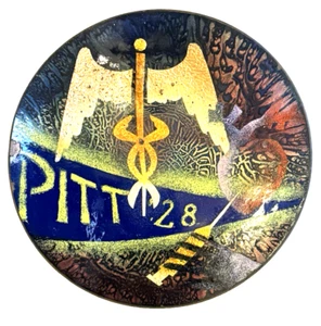 1953 Virgil CANTINI Enamel On Copper Footed BOWL DOCTOR MD PHI BETA PI WW2 VET - Picture 1 of 17