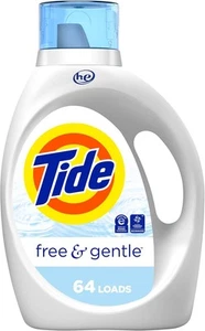 Tide Free & Gentle, flüssige Waschmittelseife, 84 flüssige Unzen (1er Pack)  - Bild 1 von 8