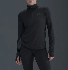 NWT Nike Trail Women's Dri-FIT 1/4-Zip Running Mid-Layer Top Medium HJ2248-010 - Picture 1 of 6