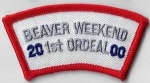 Catawba Lodge 459 2000 Beaver Weekend 1st Ordeal RED Border - Picture 1 of 1