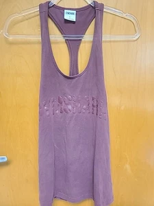 Gymshark Red Cut Out Sleeveless Tank Top sz L Workout Exercise Sport Active ... - Picture 1 of 5