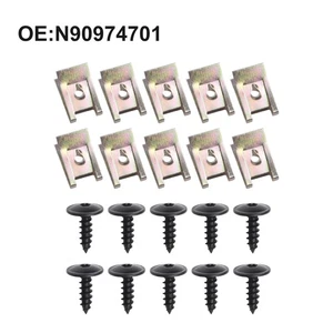 Screws & Clips Auto Fastener Clips Auto Car 20PCS For Golf For Passat Metal New - Picture 1 of 12