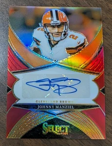 2024 Panini Select Johnny Manziel Bronze Prizm /75 Browns Select Signatures Auto - Picture 1 of 3