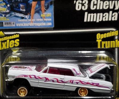 Revell 63 1963 Chevy Impala Lowrider Magazine Chevrolet Collectible Car White - Image 1 of 4